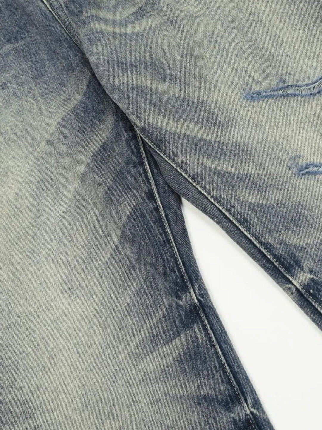 Men's Distressed Flare Jeans