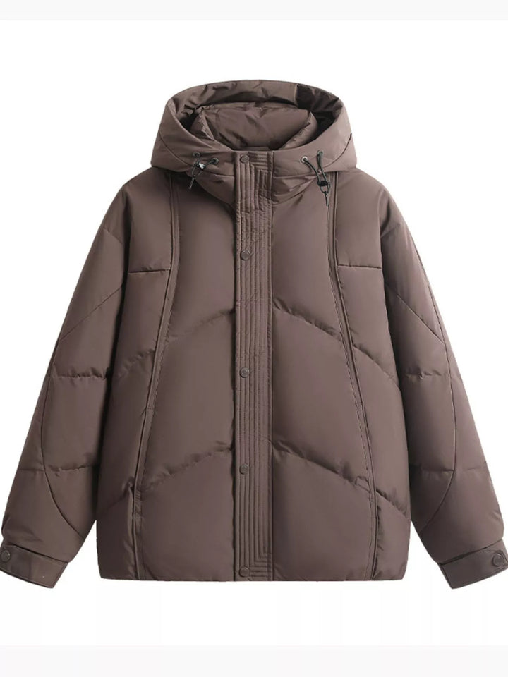 Men's Plus Size Hooded Padded Puffer Jacket
