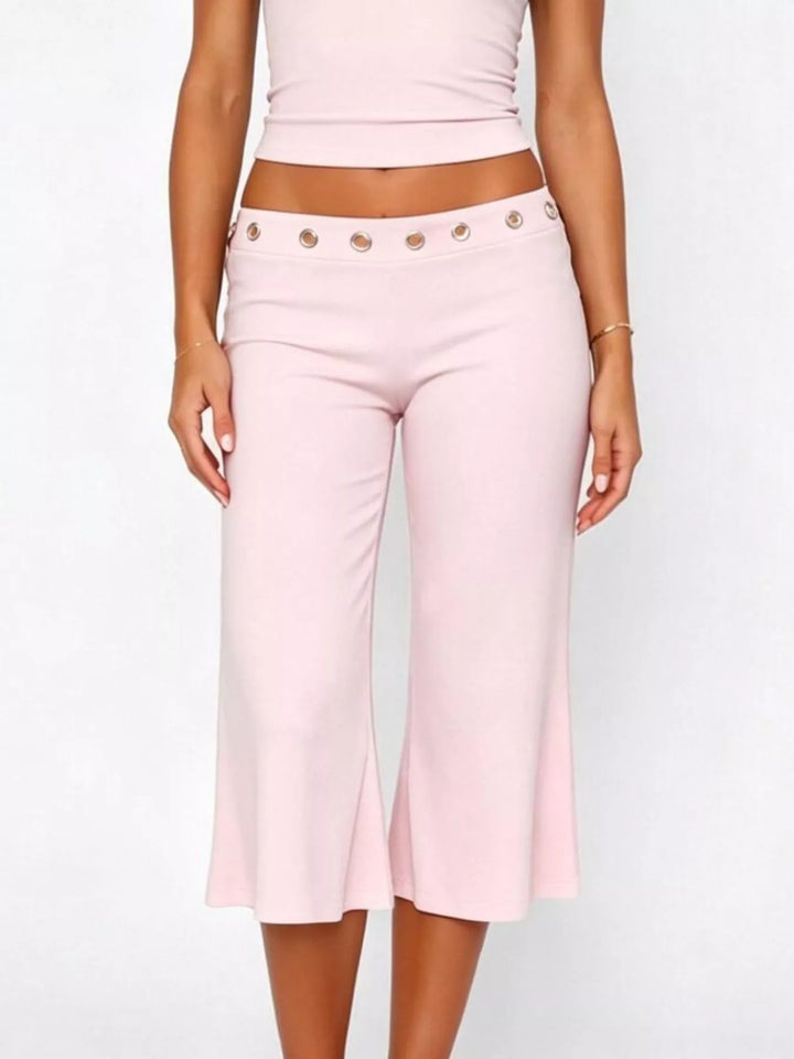 Mid Rise Capris Pants