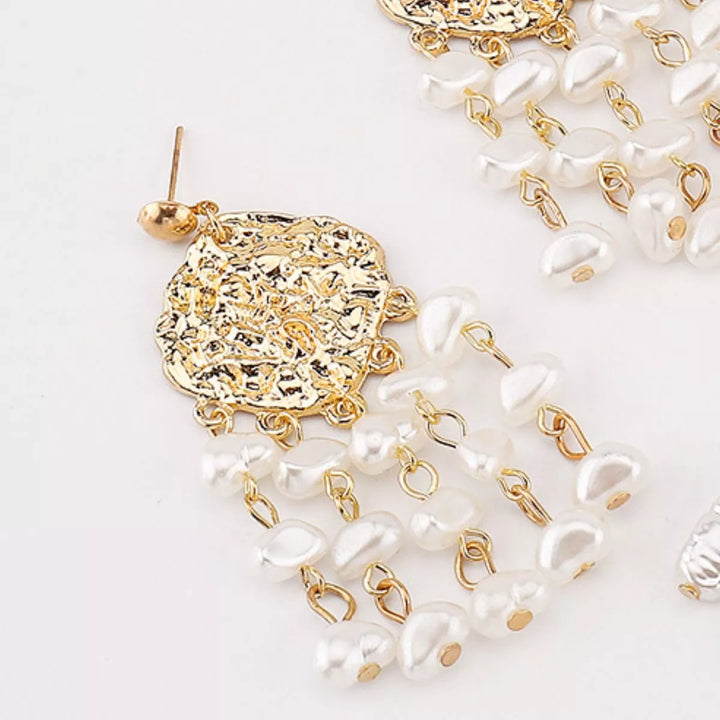 18K Gold-Plated Dangle Earrings