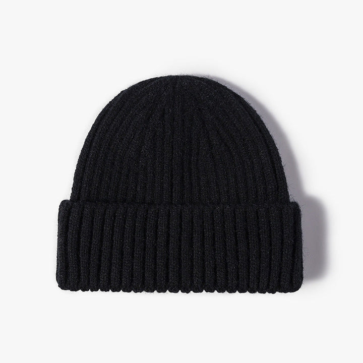 Knitted Cuff Short Fisherman Hat Mens Womens Winter Warm Beanie
