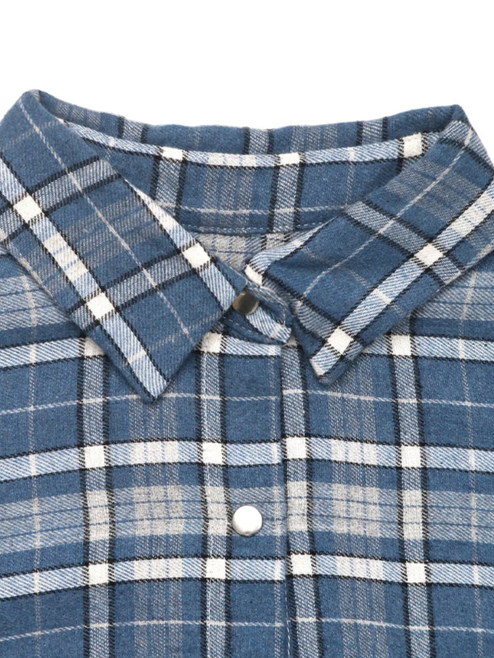 Plaid Button Up Long Sleeve Shirt