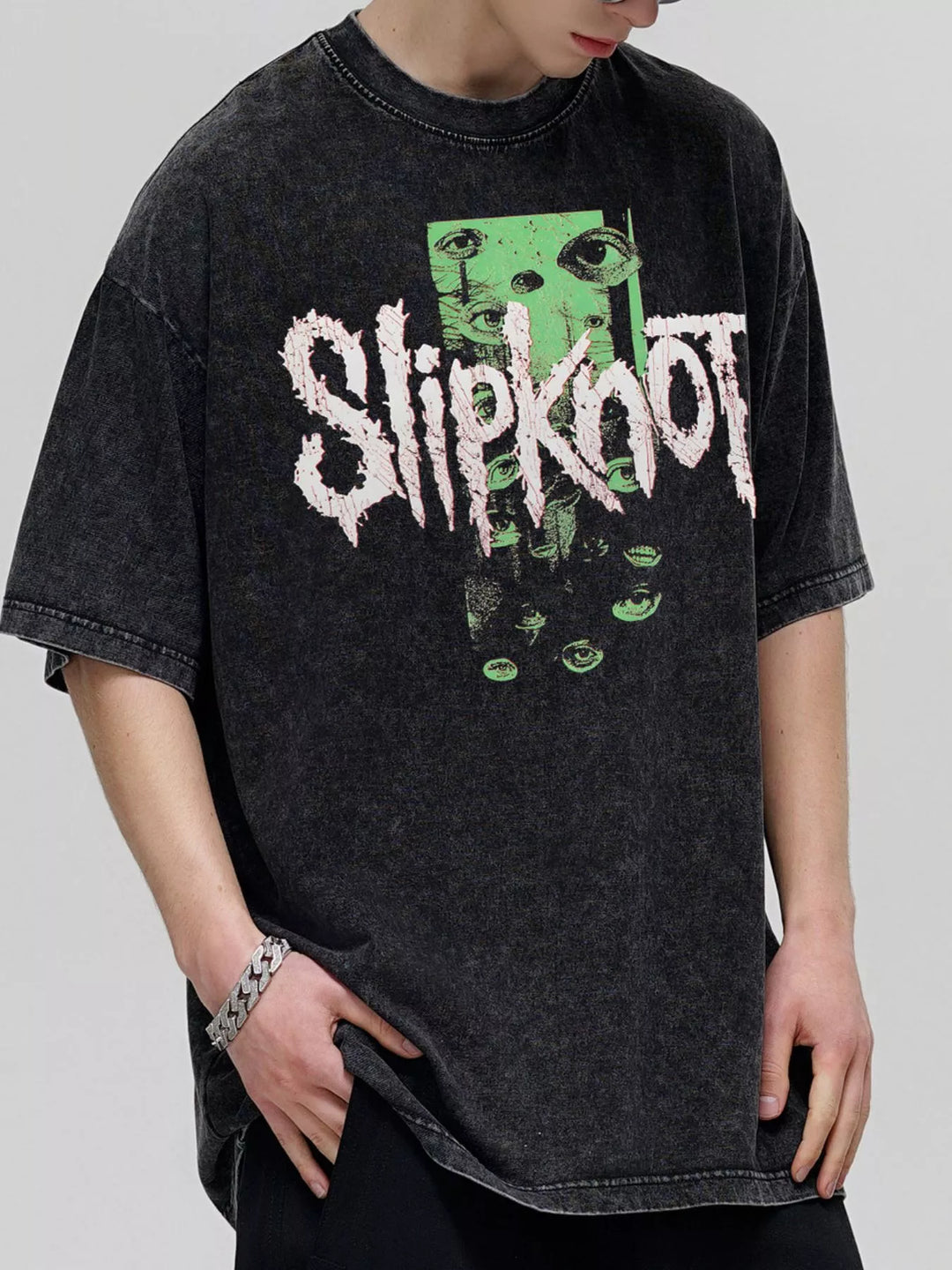 Men's Slipknot Graphic Vintage Wash T-Shirt