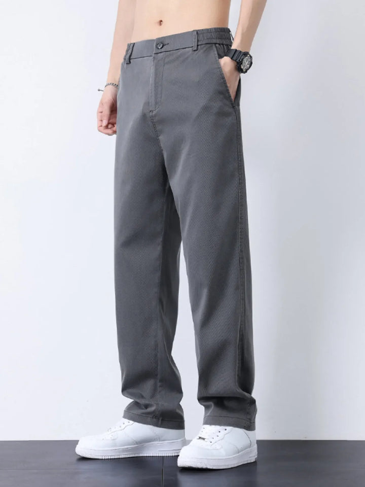 Men's Plus Size Casual Straight-Leg Pants
