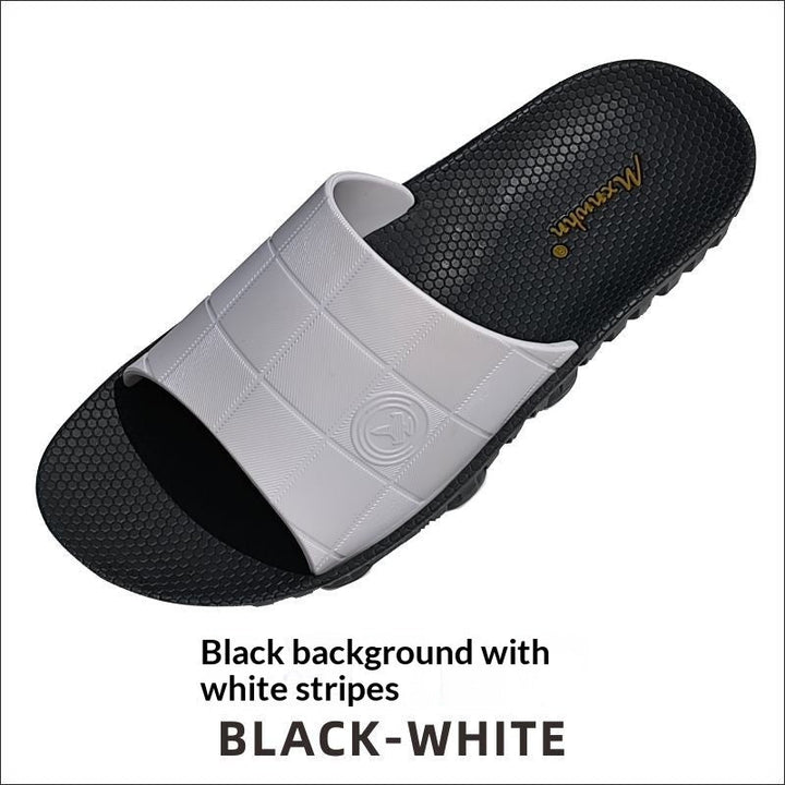 Mens Non-absorbent Rubber-soled Casual Slippers
