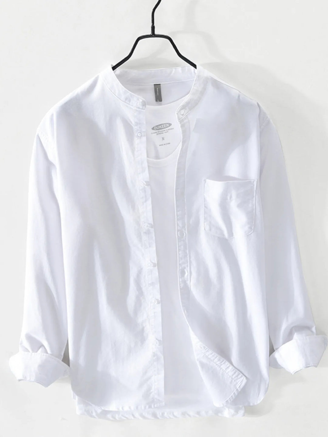 Men's Plus Size Button Up Long Sleeve Shirt