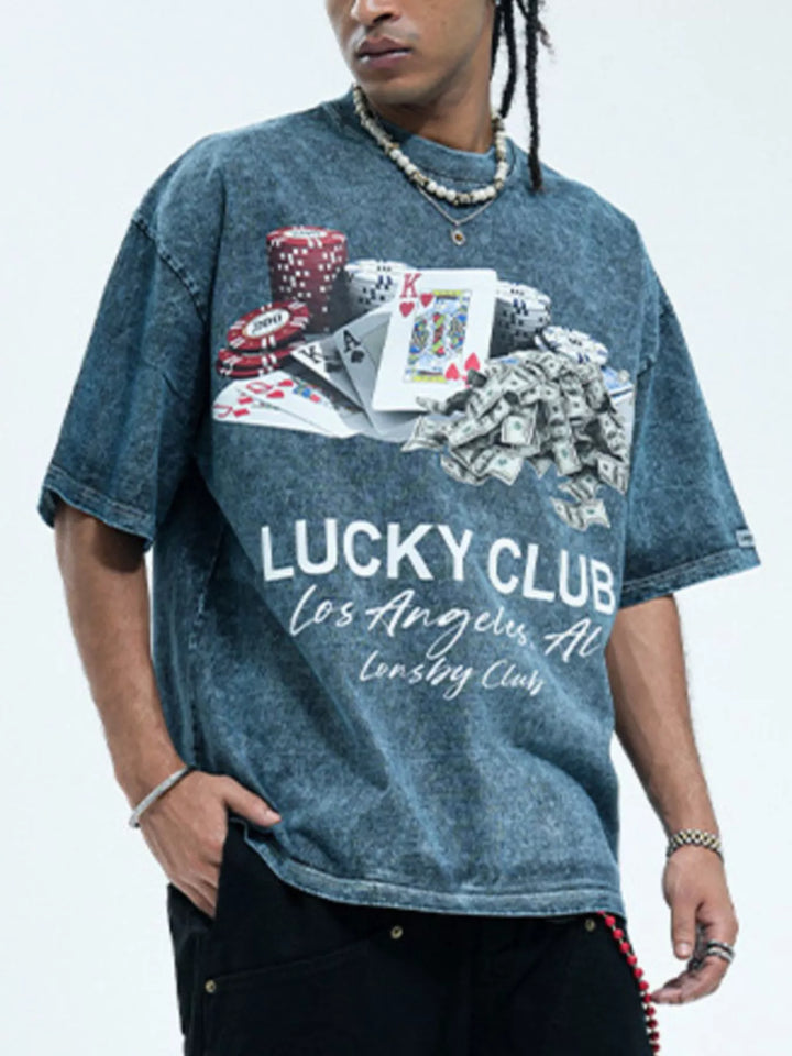 Men's Graphic Round Neck Short Sleeve T-Shirt