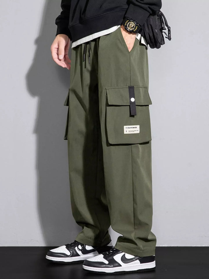 Men's Plus Size Wide Leg Cargo Pants