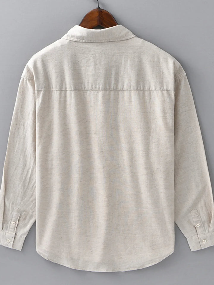 Men's Plus Size Button Up Long Sleeve Shirt