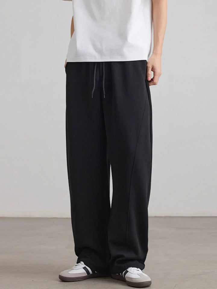 Men's Drawstring Wide Leg Pants