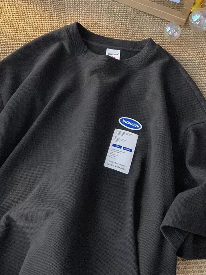 Men's Full Size Round Neck Half Sleeve T-Shirt Plus Size