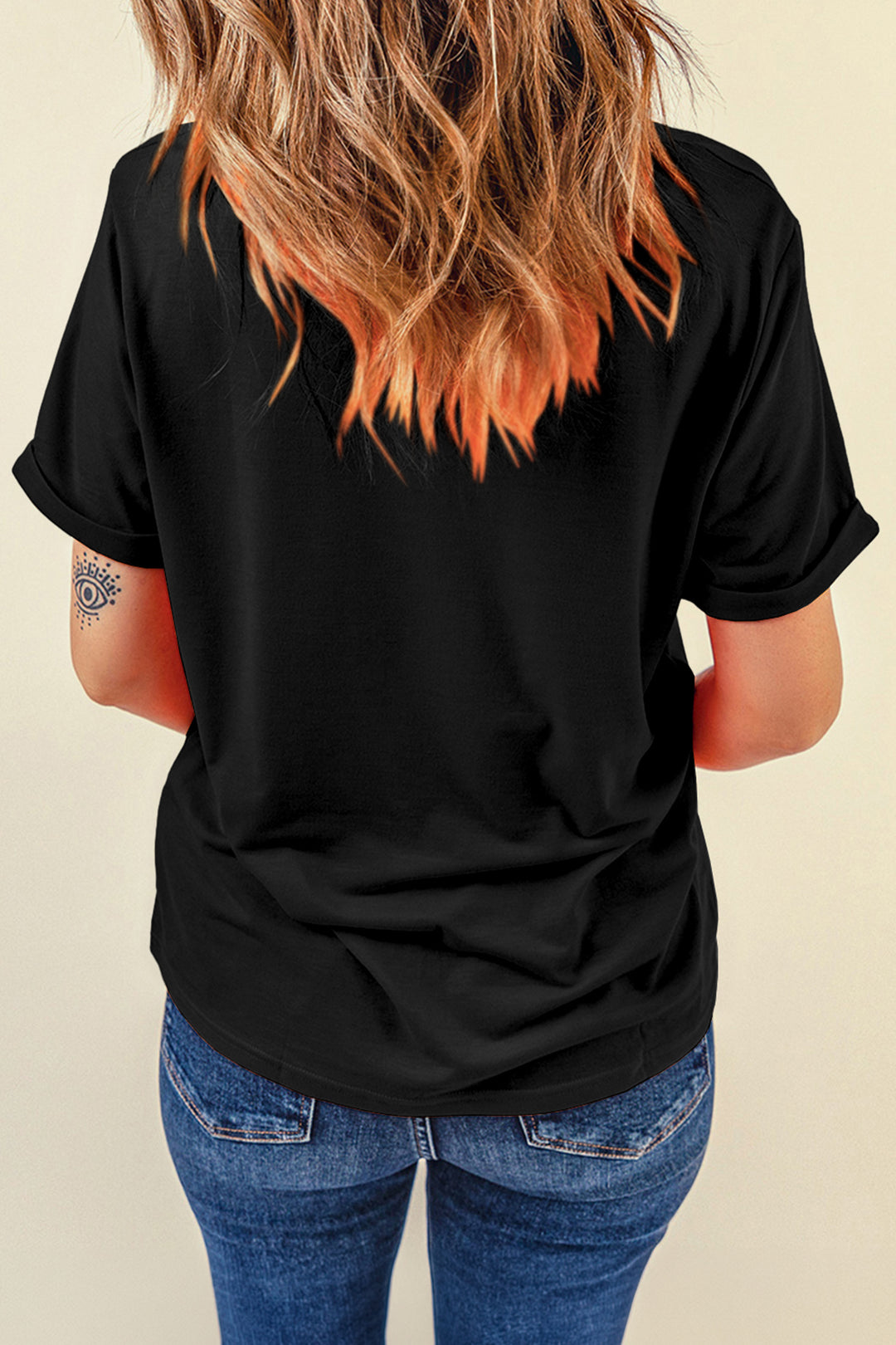 Black MAMA Patriotic Floral Flag Inspired Graphic Tee