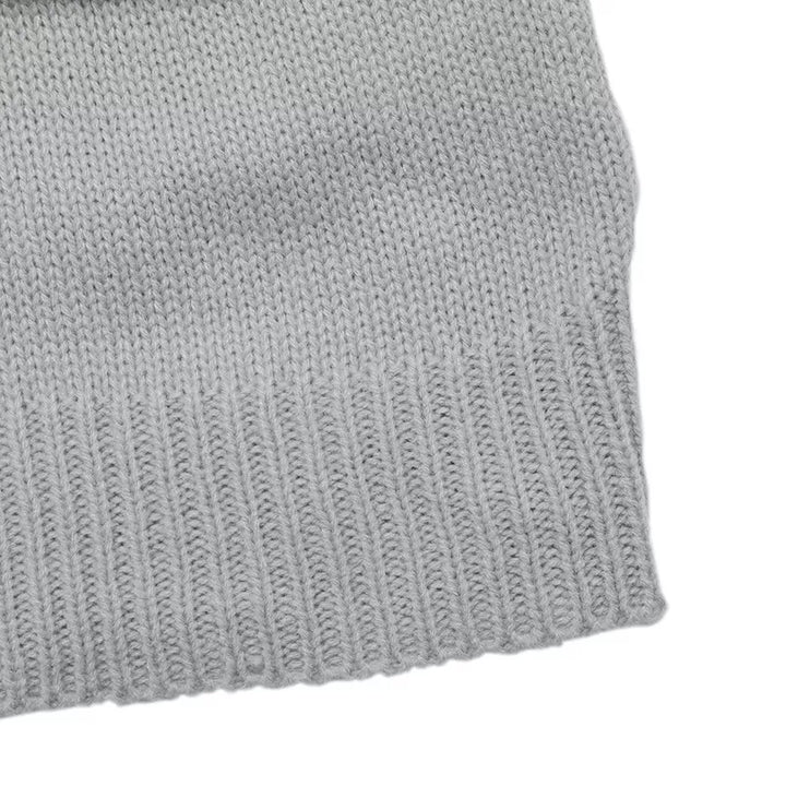 V-Neck Dropped Shoulder Sweater