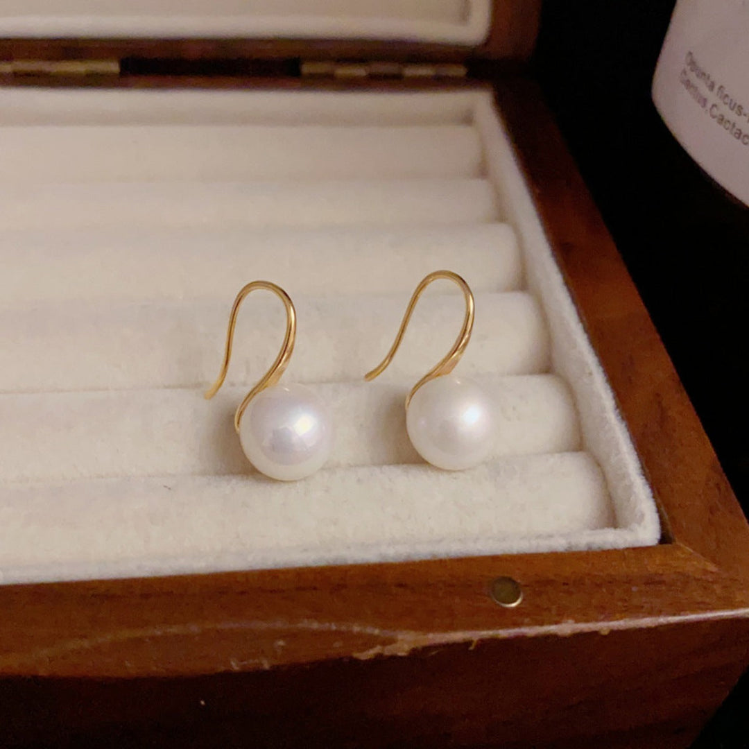 925 Sterling Silver Pearl Drop Earrings