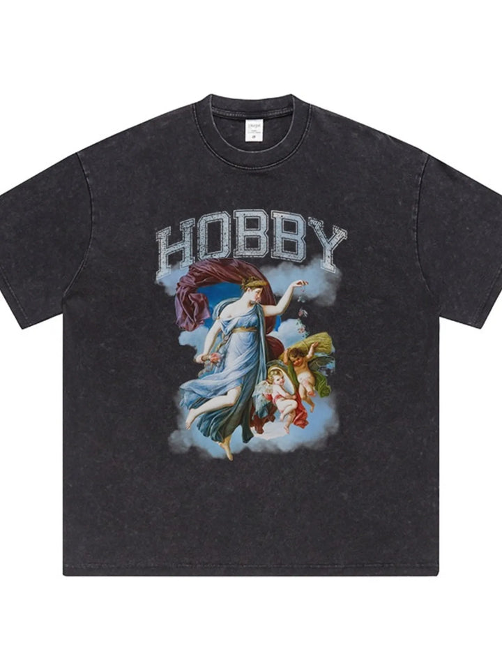 Men's Graphic Round Neck Short Sleeve T-Shirt