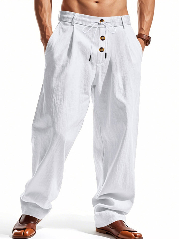 Men's Full Size Drawstring Loose Fit Pants Plus Size