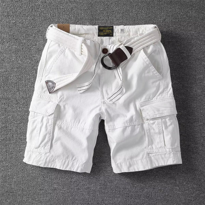 Mens Loose-fit Korean-style Trendy Mid-length Workwear Pants