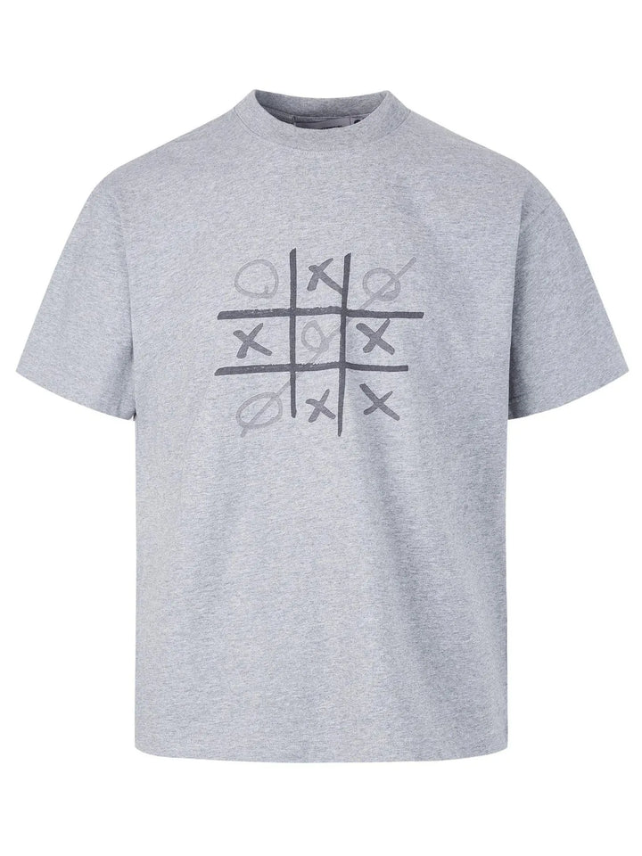 Men's Gaming Tic Tac Toe Graphic Round Neck T-Shirt