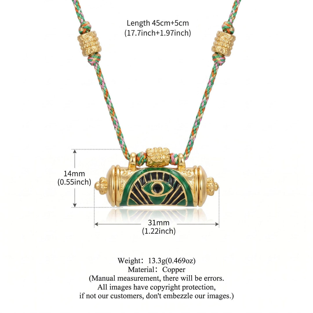 Evil Eye Kaleidoscope Necklace Clavicle Chain