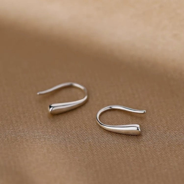 925 Sterling Silver U Shaped Earrings