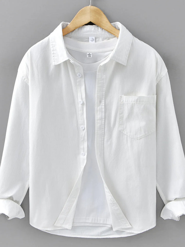 Men's Plus Size Button Up Long Sleeve Shirt