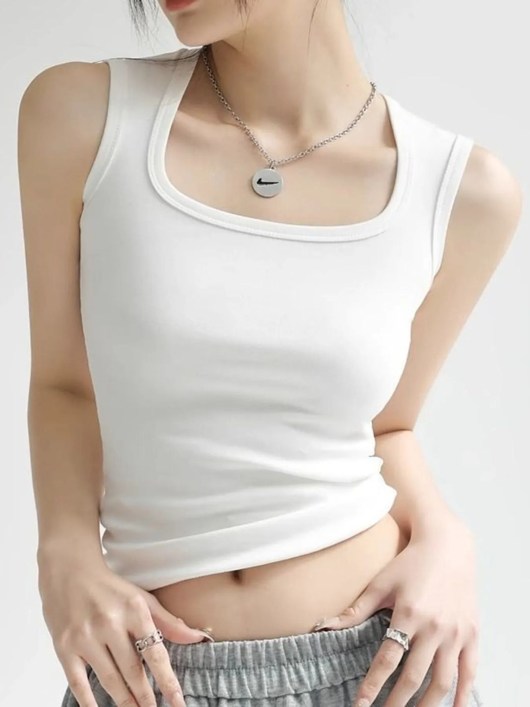 Plus Size Wide Strap Tank