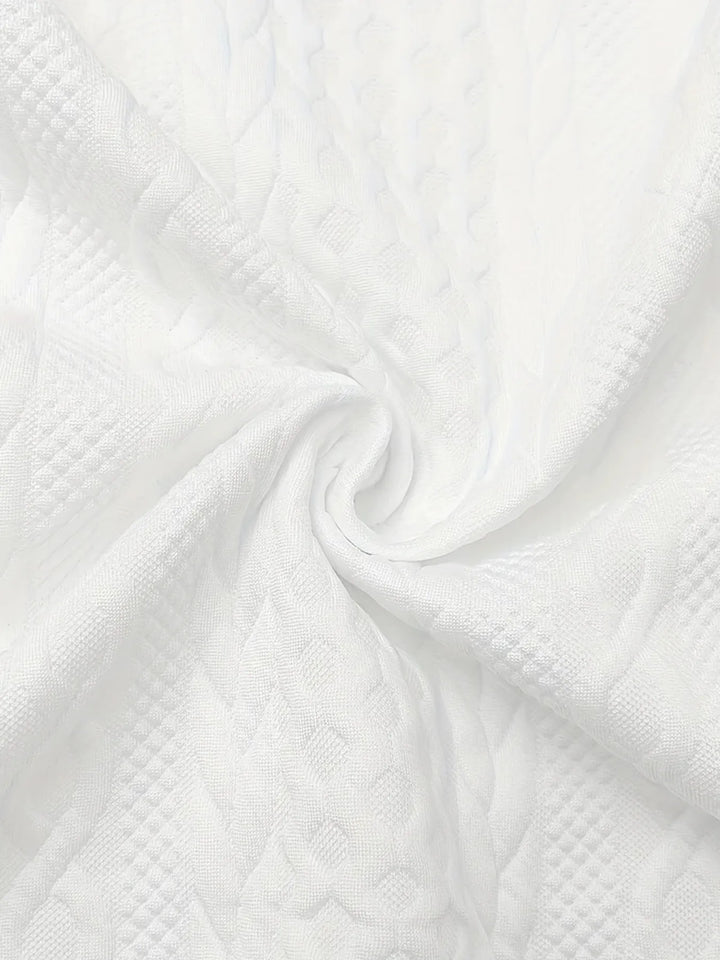 Texture Zip Up Long Sleeve Jacket