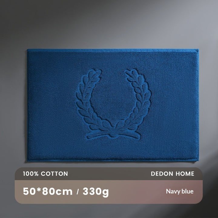 Water-absorbent Pure Cotton Non-slip Bathroom Floor Mat