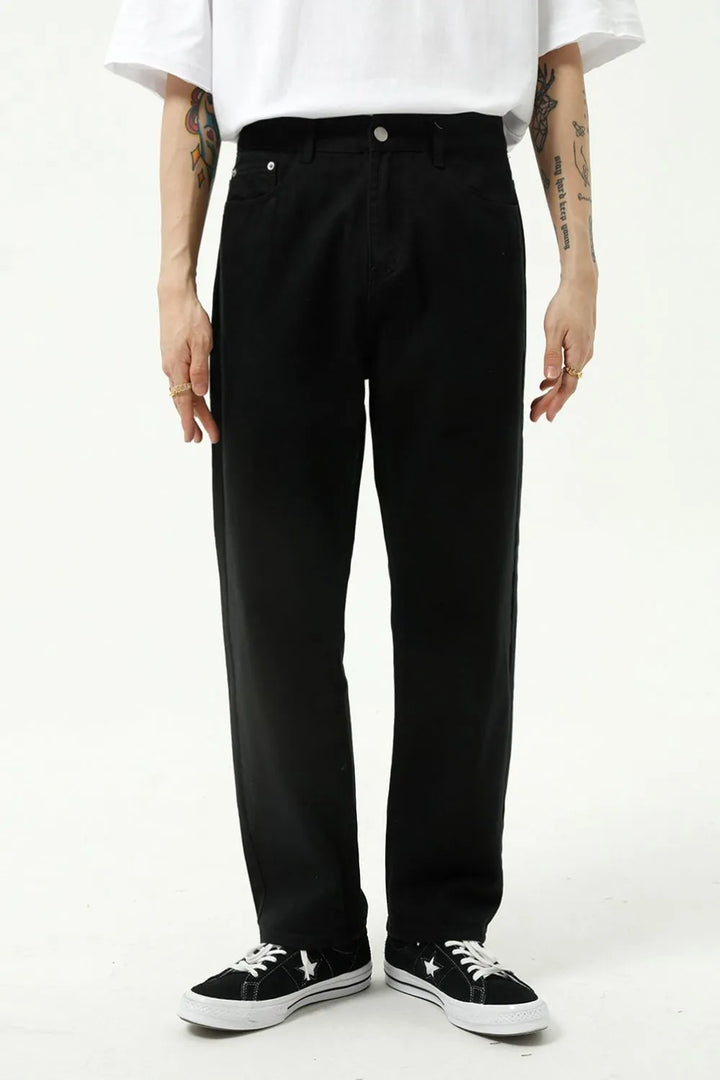 Straight Leg Jeans with Pockets
