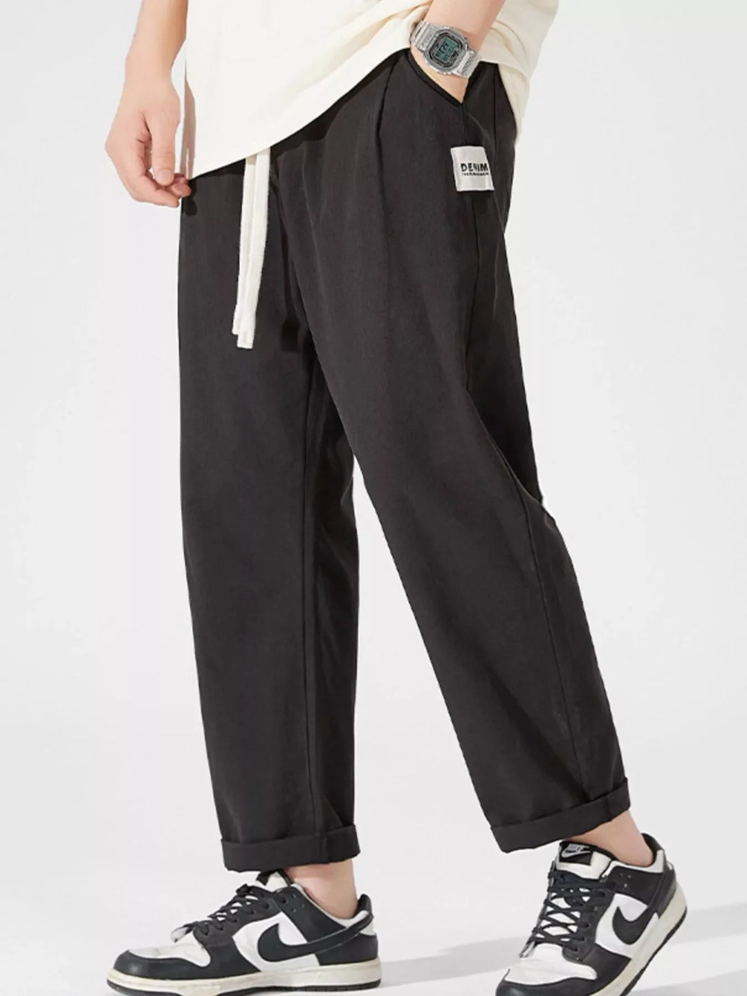Men's Full Size Wide Leg Pants Plus Size