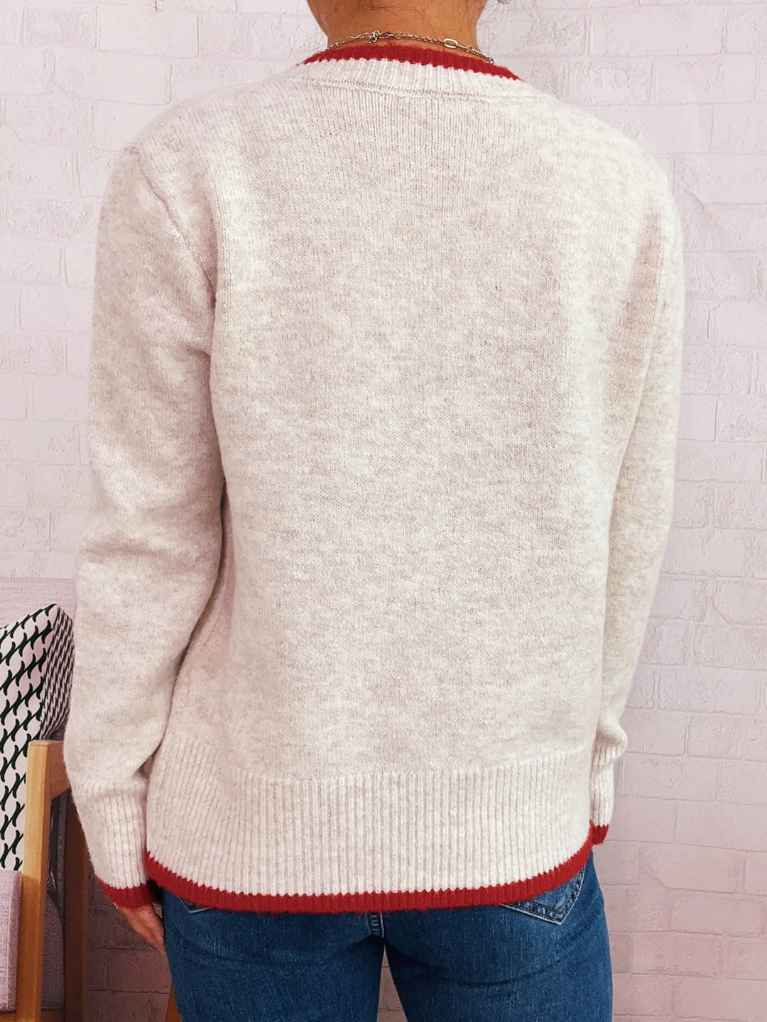 Flower Button Up Long Sleeve Cardigan