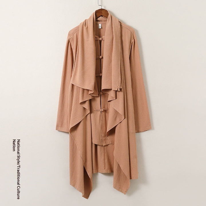 Linen Hanfu Casual-style Trench Coat Tang-style Shirt