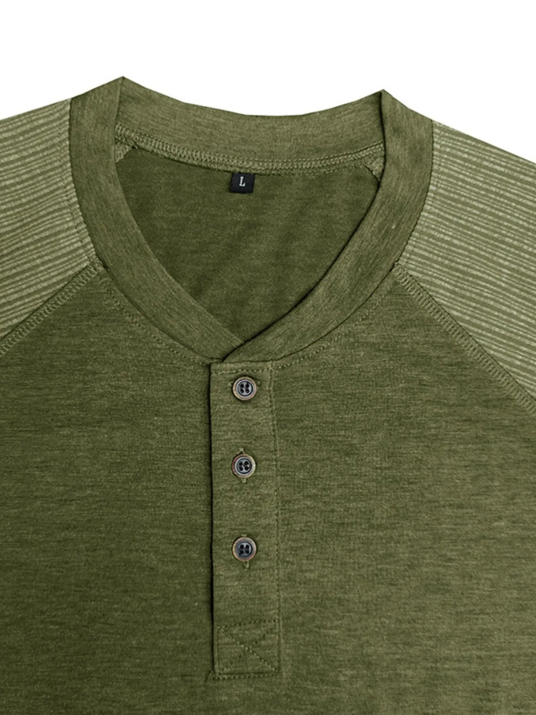 Men's Short Sleeve Henley Button Top