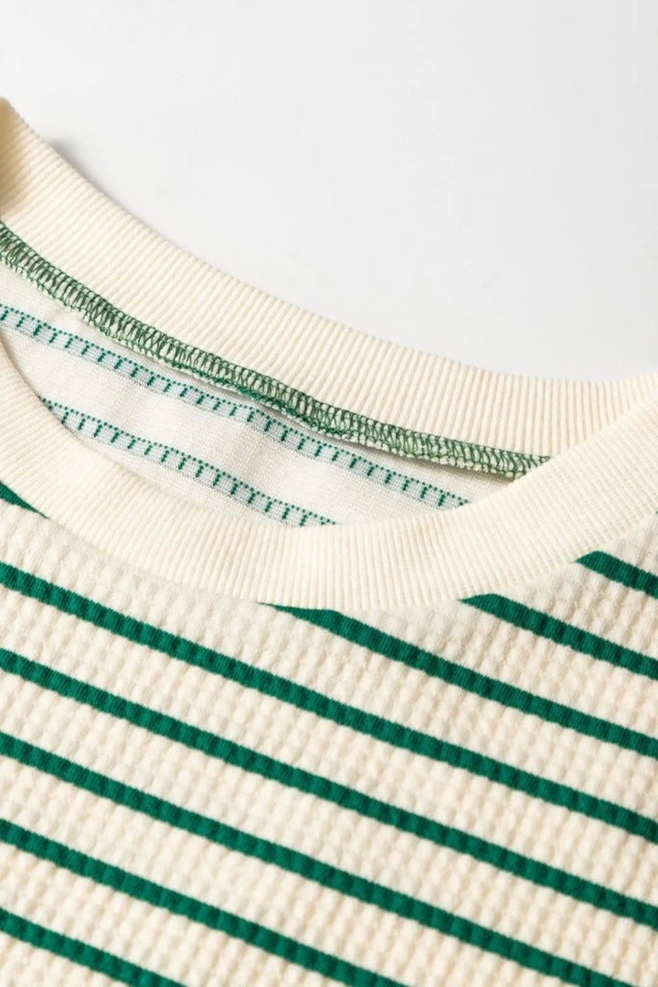 Stripe Woven Sleeveless Mini Dress