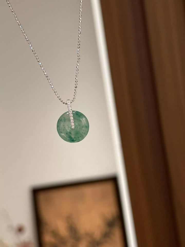 925 Sterling Silver Agate Pendant Necklace