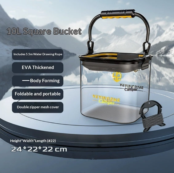 Thickened Transparent Fishing And Water-drawing Bucket