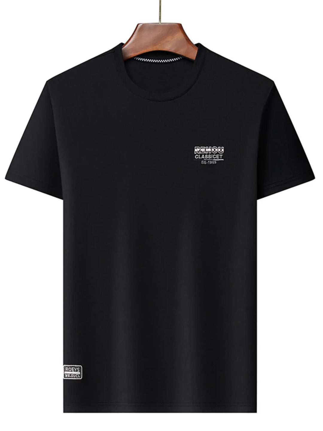 Men's Plus Size Round Neck Breathable Short Sleeve T-Shirt