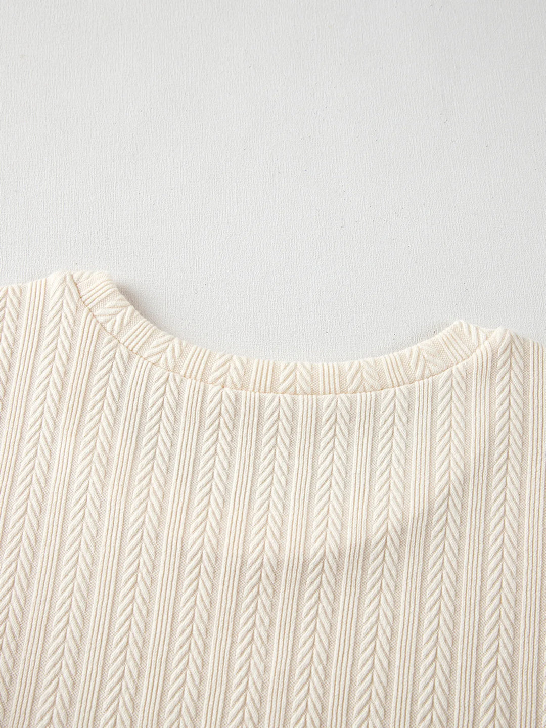 Polka Dot Mesh Puff Sleeve Textured Blouse