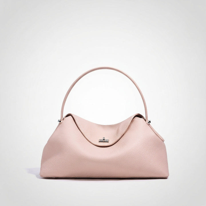 Genuine Leather Commuter Versatile Single-shoulder Women's Crossbody Bag, Simple, Large Capacity, Premium First-layer Cowhide Handbag
