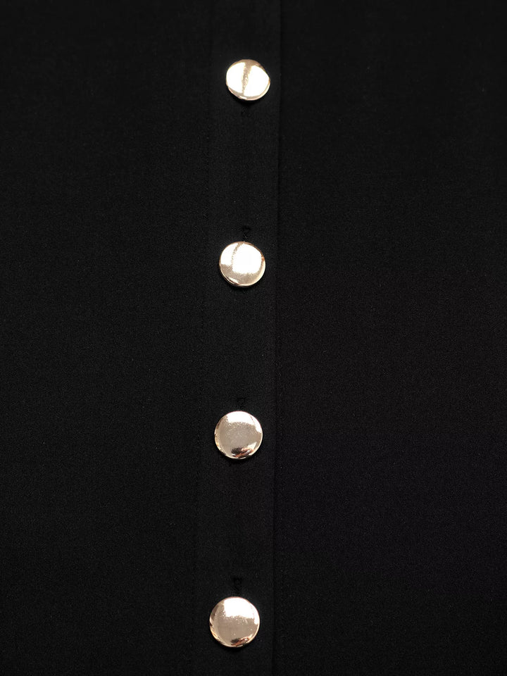 Sleeveless Button-Front Dress