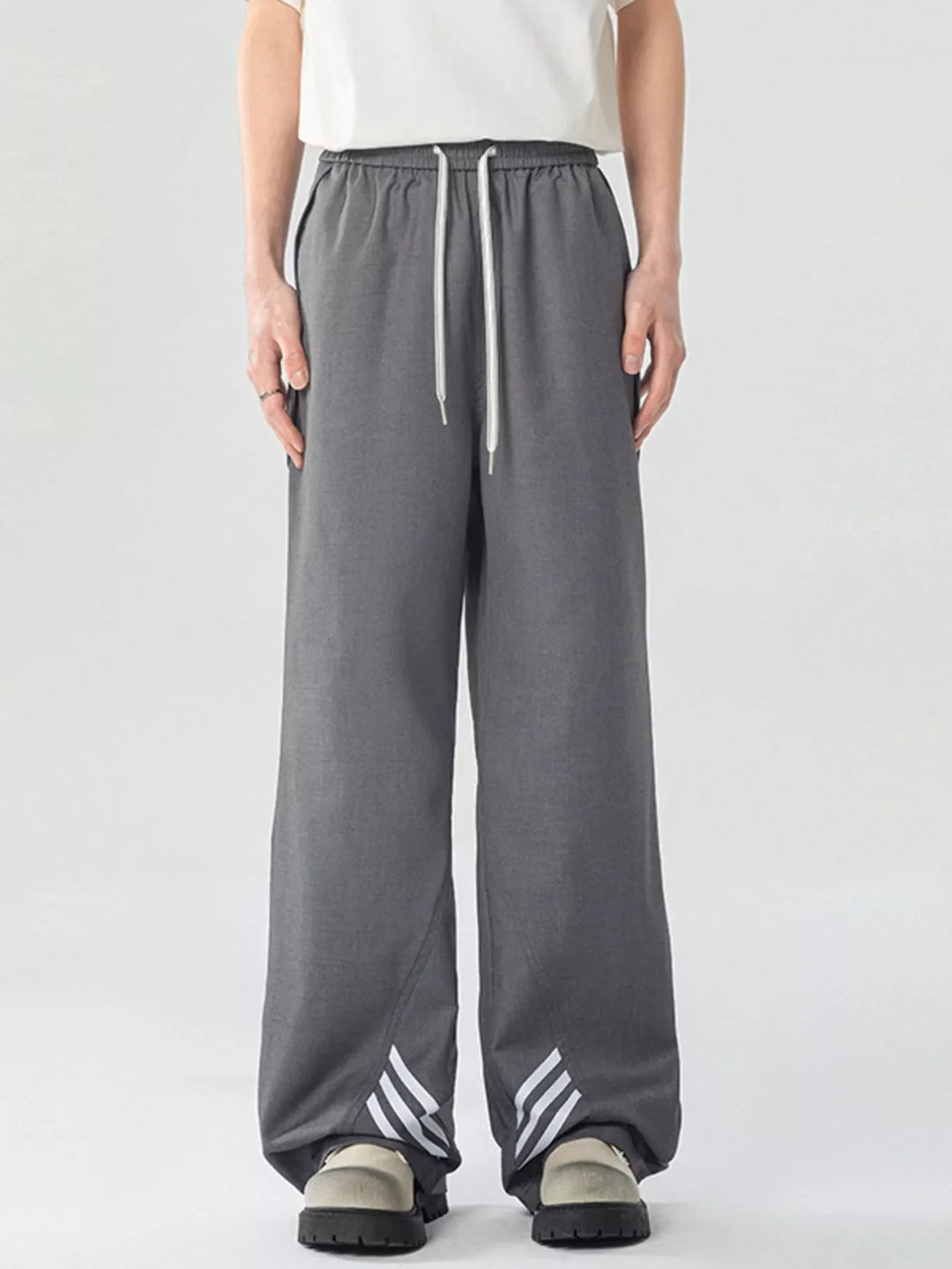 Men's Full Size Wide Leg Pants Plus Size