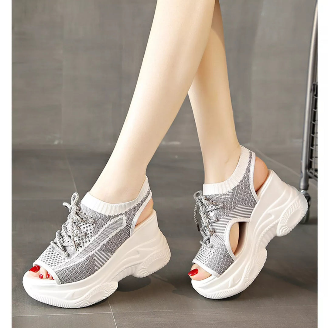 Lace Up Platform Sandals