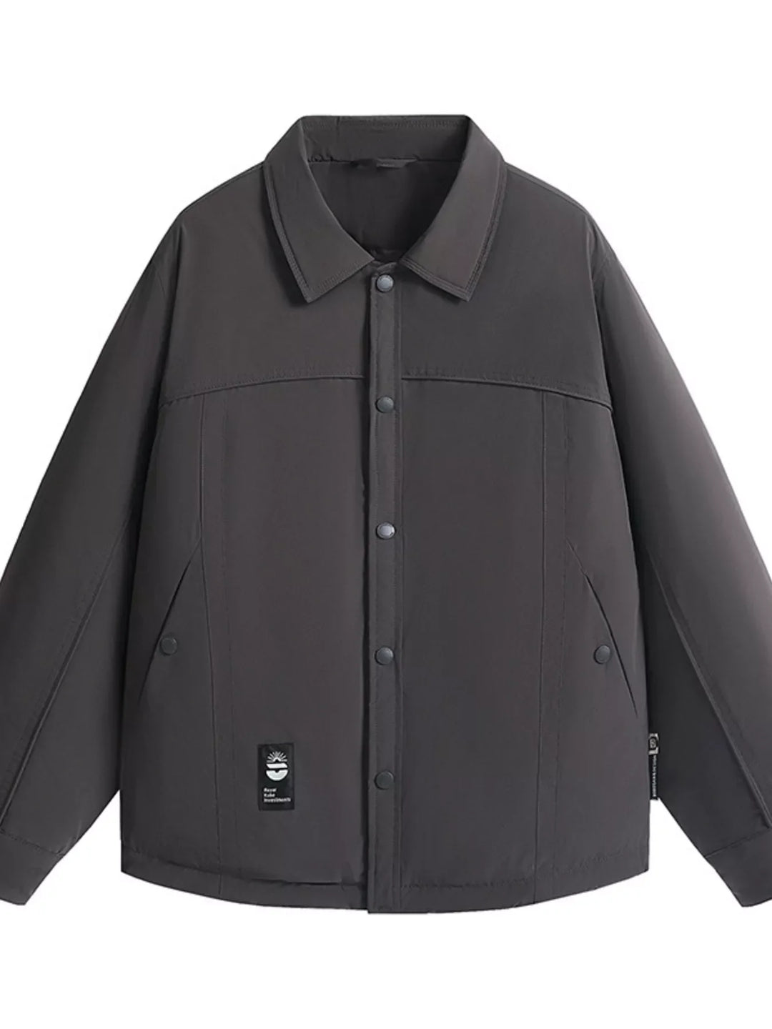 Men's Plus Size Casual Snap-Down Lightweight Jacket