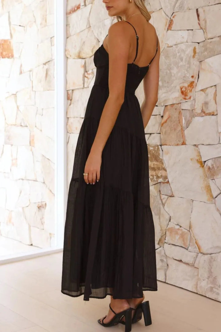 Ruched Smocked Back Cami Dress
