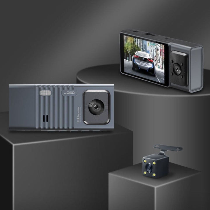 Three-lens HD 1080P Dash Cam Triple-channel In-car Camera With WiFi And Powerful Night Vision