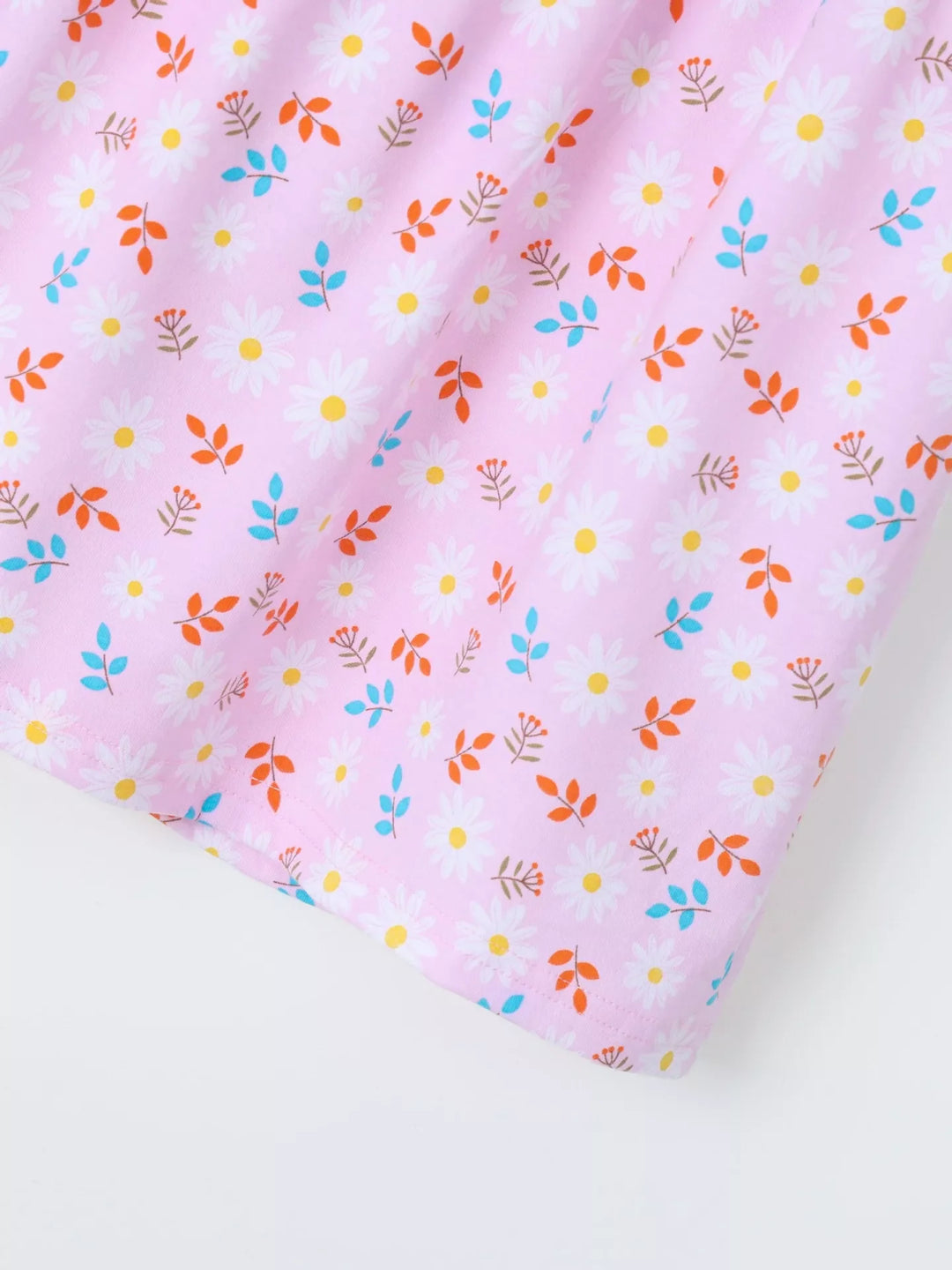 Children's Ruffled Floral Print Dress