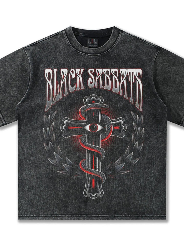 Men's Graphic Round Neck Short Sleeve T-Shirt