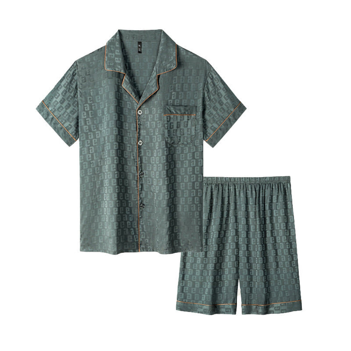 Ice Silk Pajamas Men's Spring And Summer Lightweight Breathable