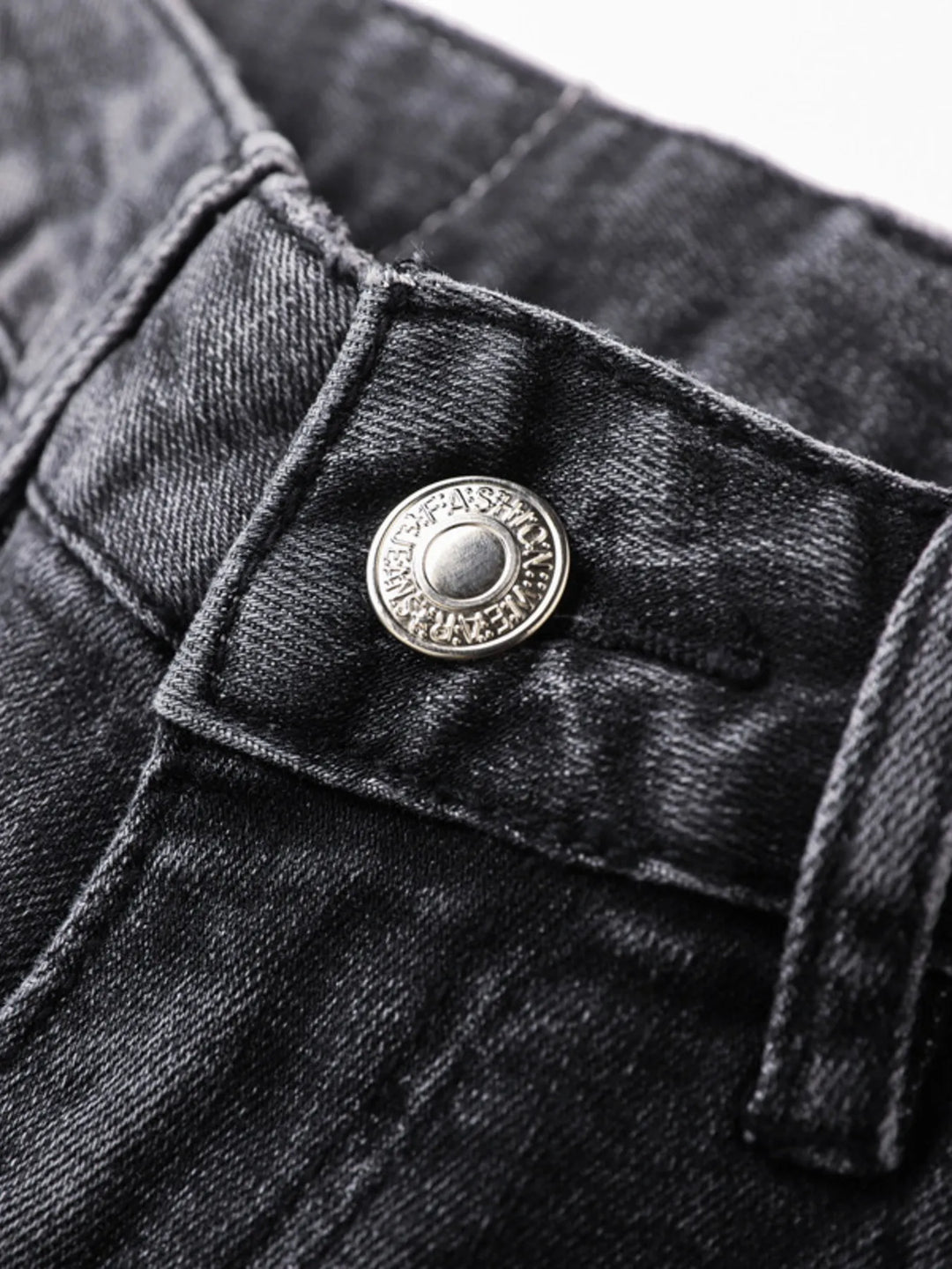 Men's Distressed Slim Fit Ripped Jeans