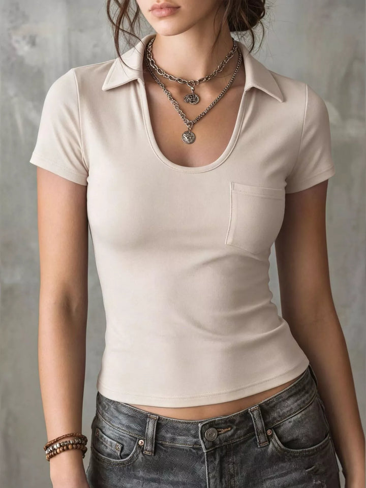 Casual Short Sleeve Slim Fit T-Shirt